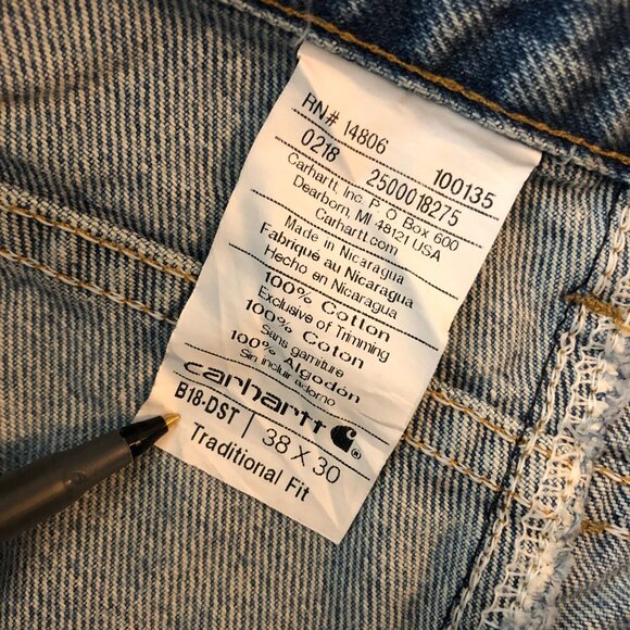 Carhartt Rugged Flex Slim Fit Tapered Leg Jeans Traditional Fit 38x30 - Picture 4 of 4